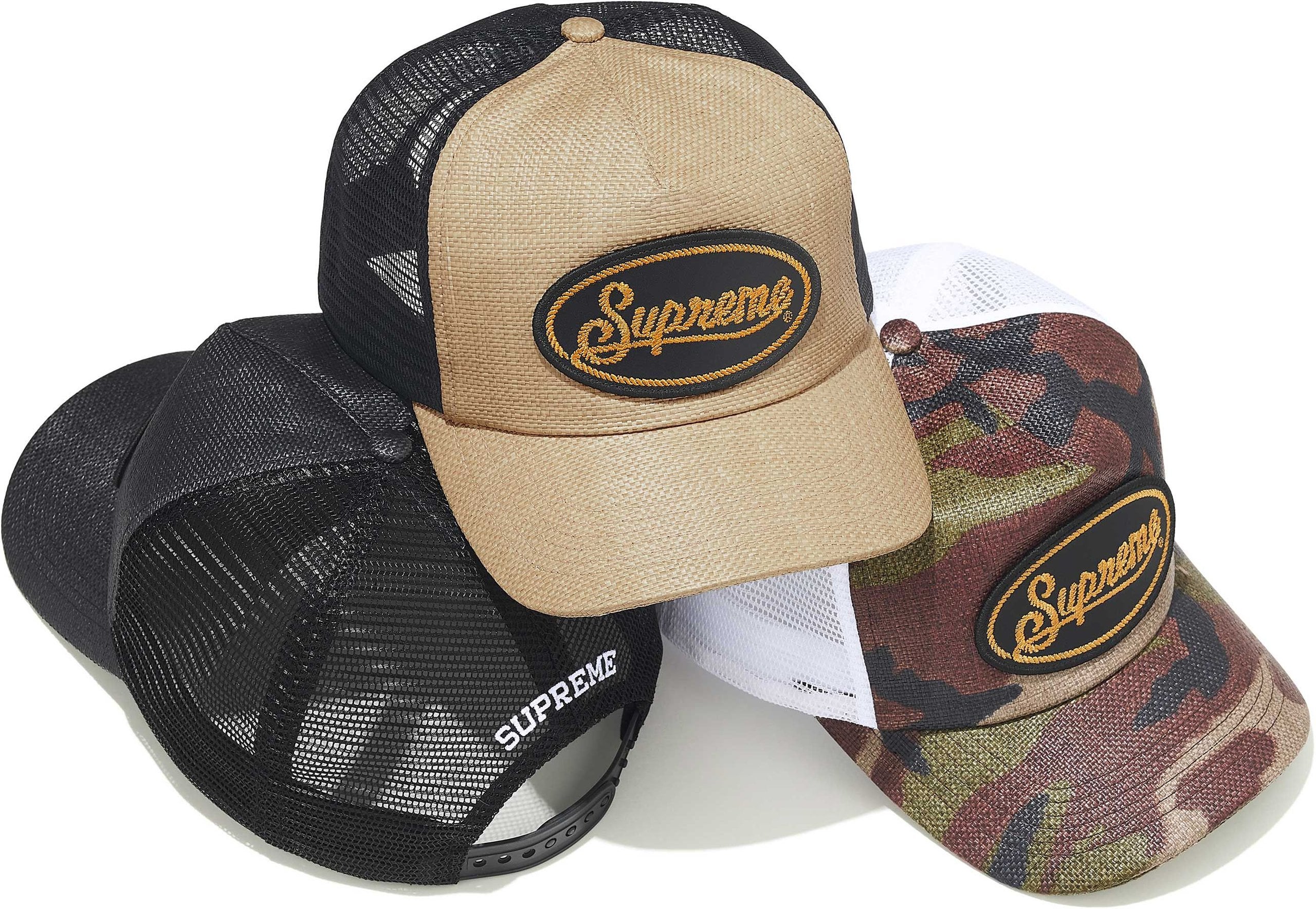 Raffia Mesh Back 5-Panel
